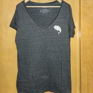 Torrid Charcoal Narwhal Tee. 2X